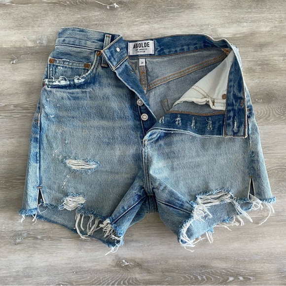 Agolde Dee Shorts - Picture 3 of 5